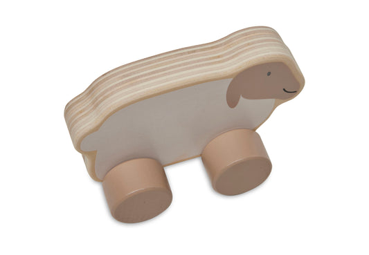Voiture en bois à rouler | Mouton