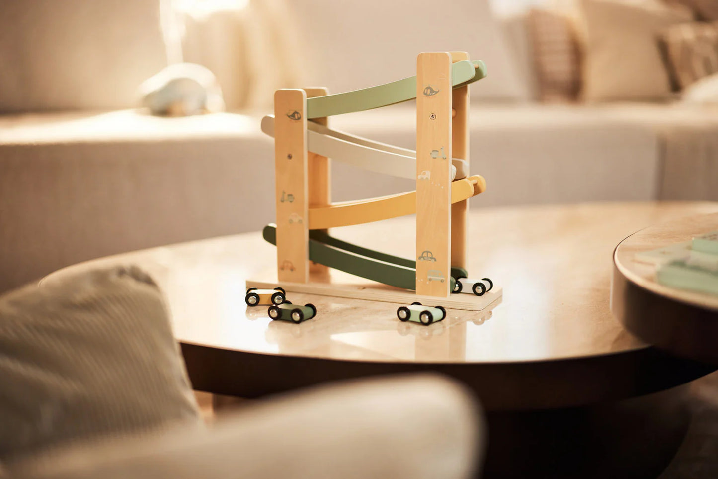 Circuit de voiture en bois