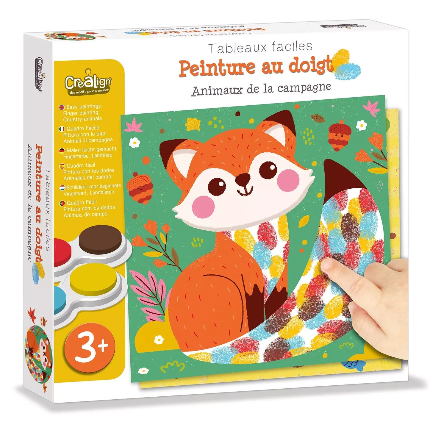 Tableaux faciles Peinture au doigt "Animaux de la campagne"