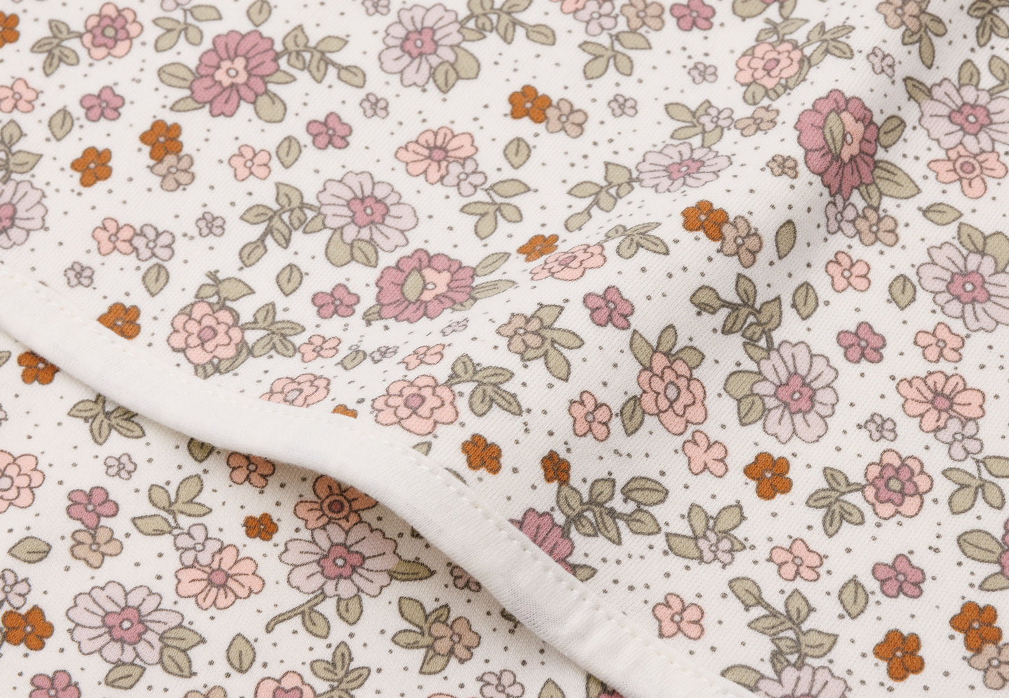 Couverture jersey | Retro flowers