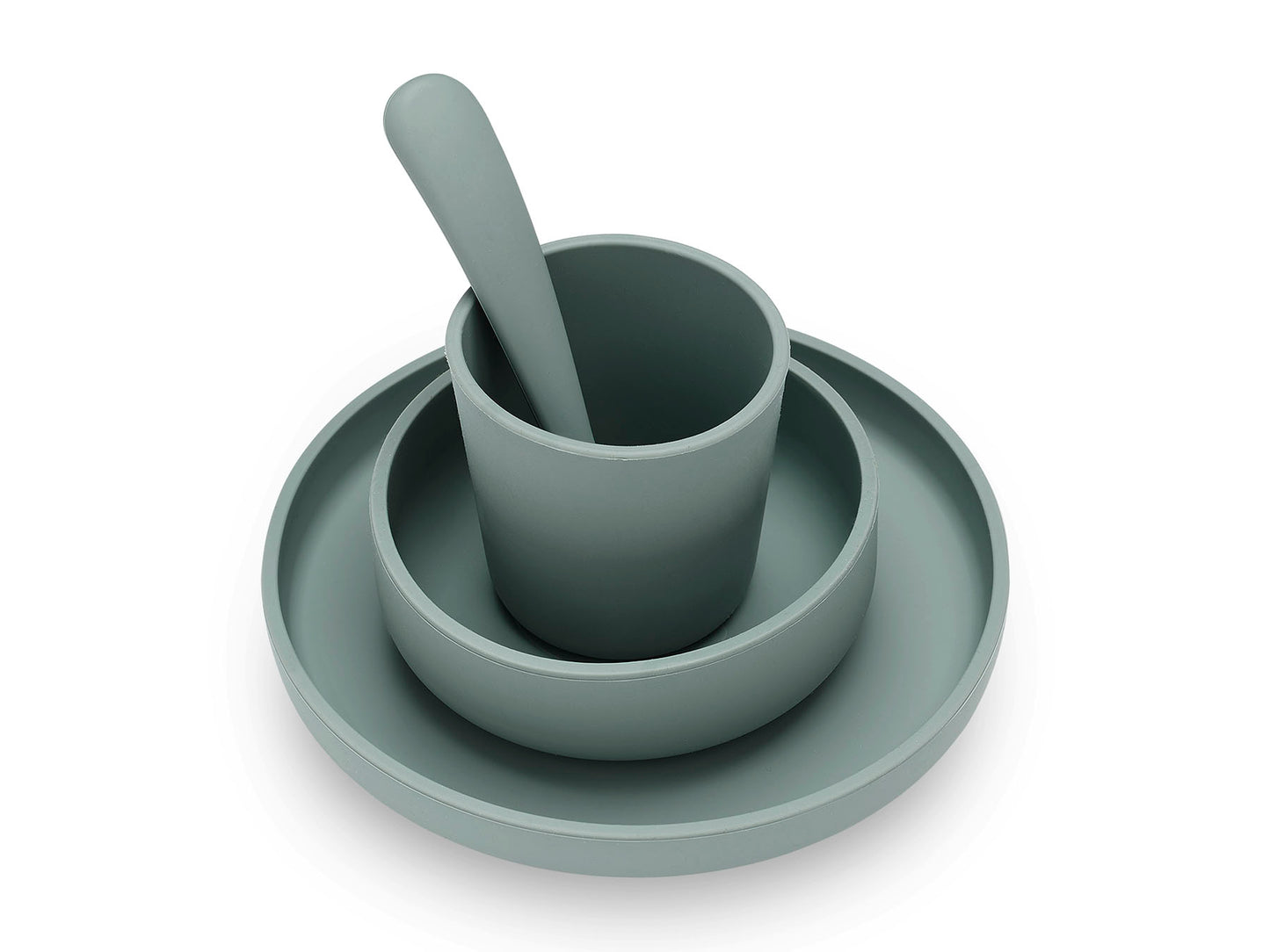 Coffret repas en silicone | Sauge