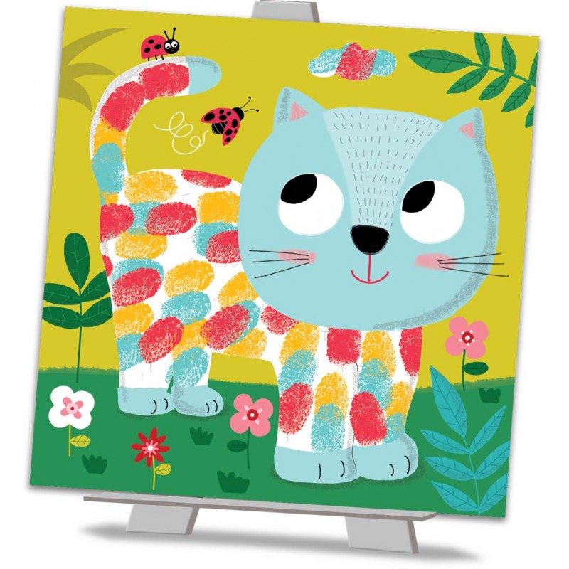 Tableaux faciles Peinture au doigt "Adorables compagnons"