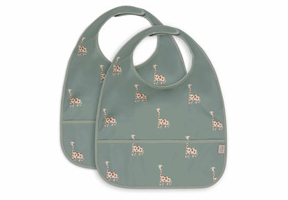 Lot de 2 bavoirs imperméables | Jungle Jambo