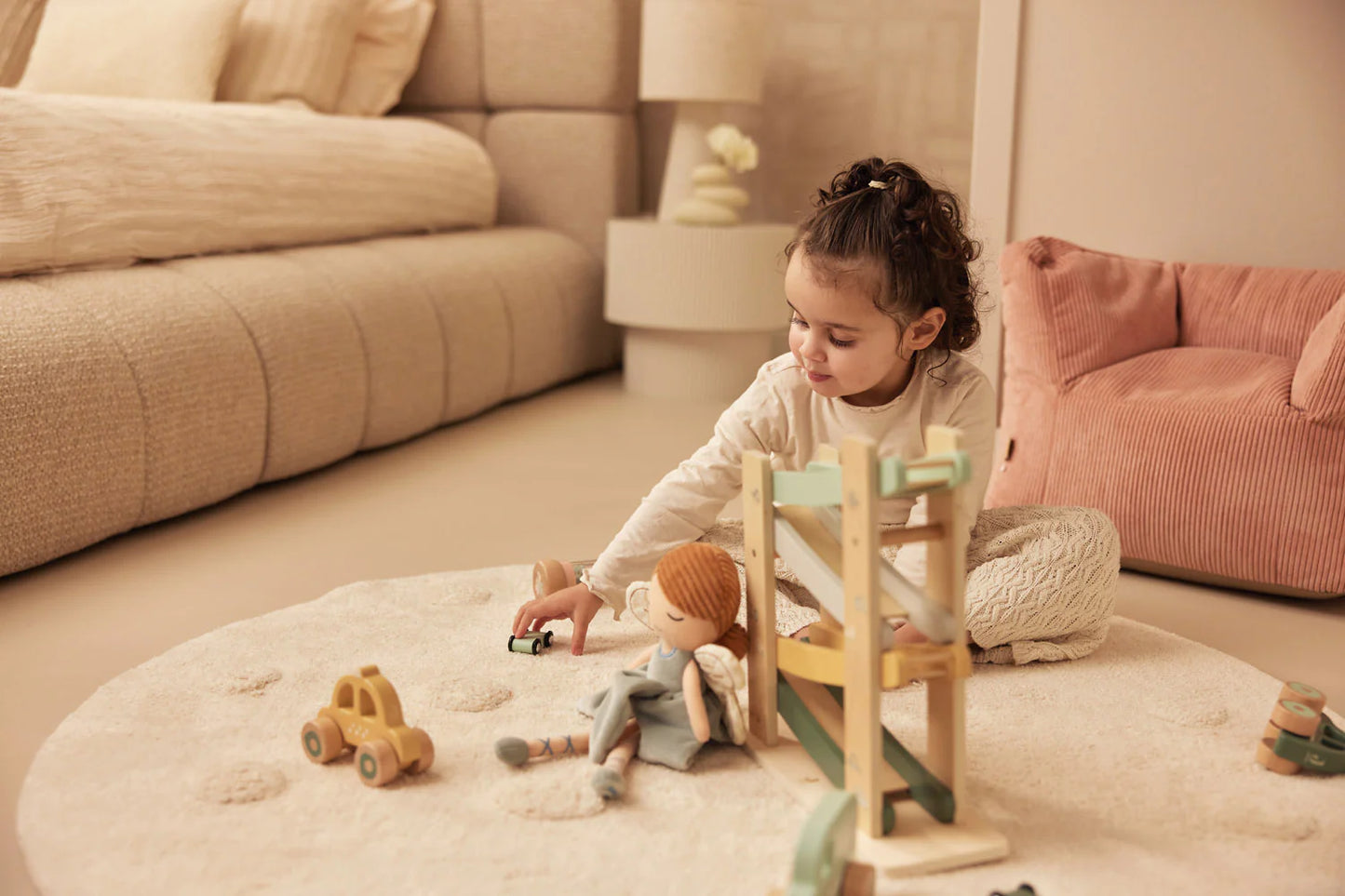 Circuit de voiture en bois