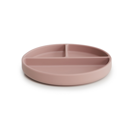 Assiette à compartiments en silicone | Blush