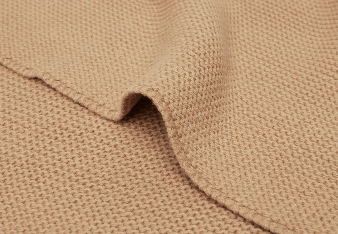Couverture Basic knit | Biscuit