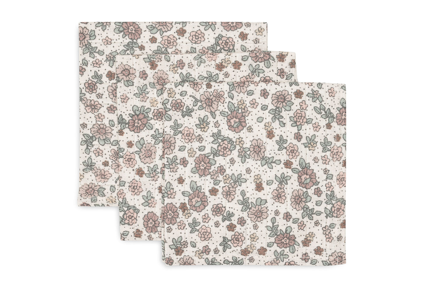 Serviettes gaze de coton | 31cm | Retro Flowers