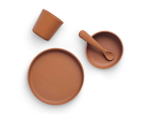 Coffret repas en silicone | Caramel