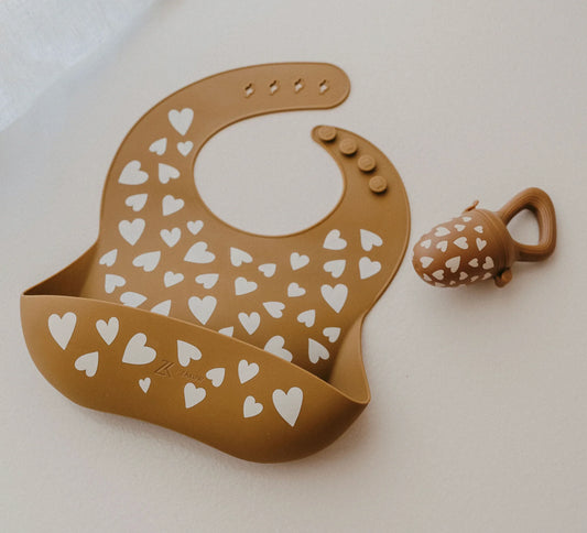 Bavoir en silicone | Fall in love Camel