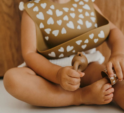 Bavoir en silicone | Fall in love Camel