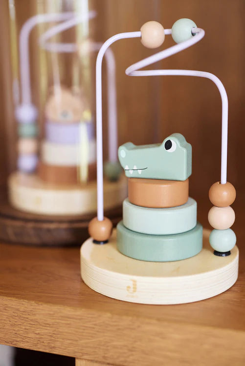 Boulier d'empilage à spirale Croco | Jungle Jambo