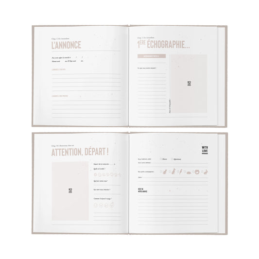 Livre de naissance Céleste | Neige